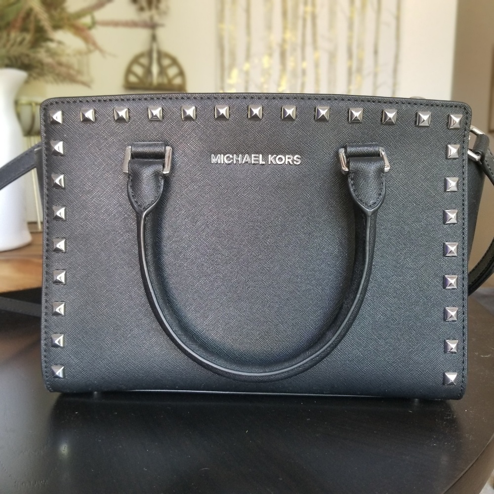 MK Selma Studded Satchel